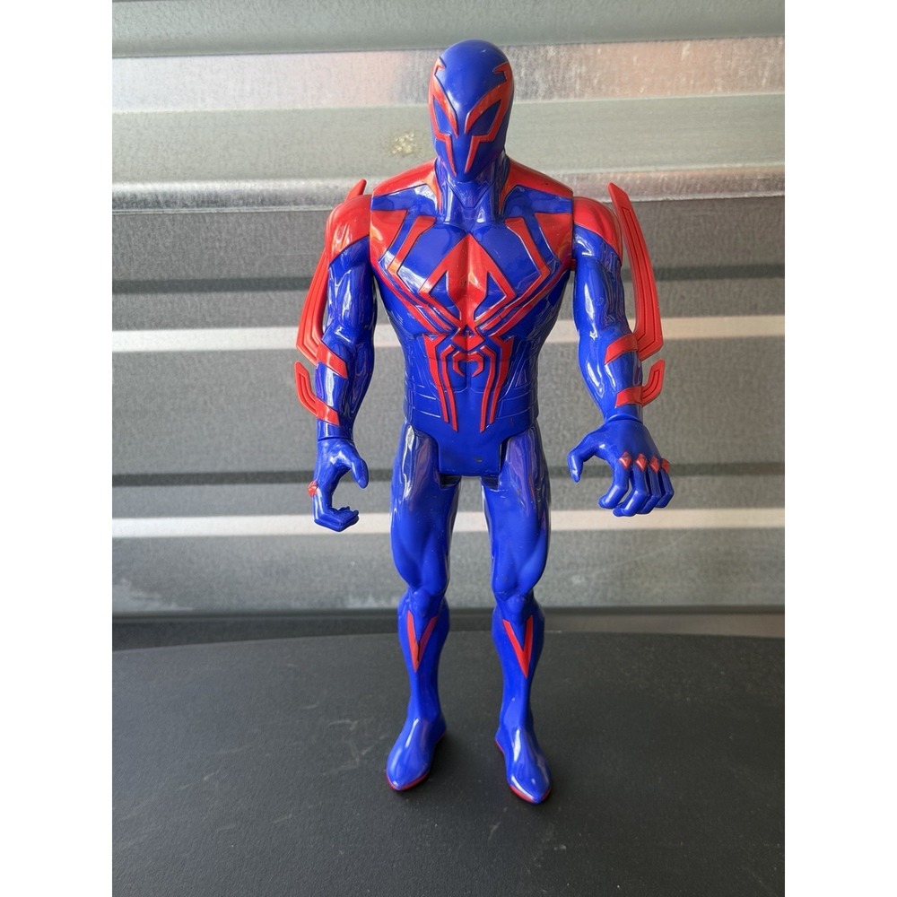 SPIDER-MAN ACTION FIGURE TITAN 2099 12 Inch Marvel Ultimate Blue & Red Hero 2014